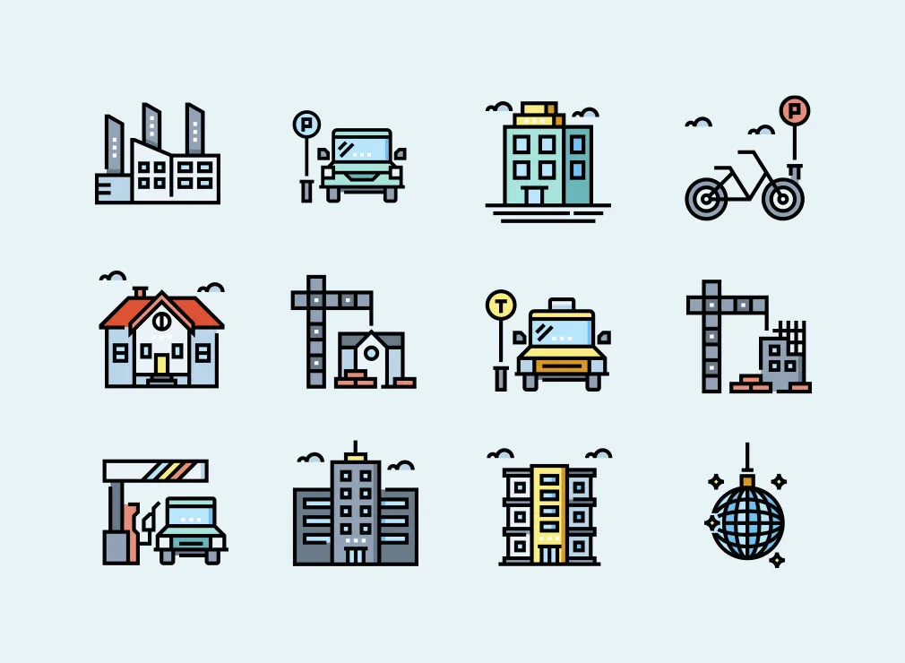 City Life Icons Collection
