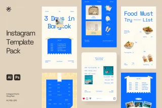 Traveler Content Creator Instagram (AI, EPS, PSD)