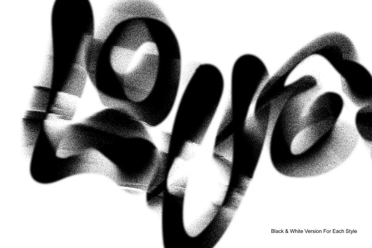 Glitch Distortion Text Effects Collection