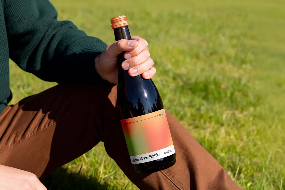 Wine Bottle Mockup