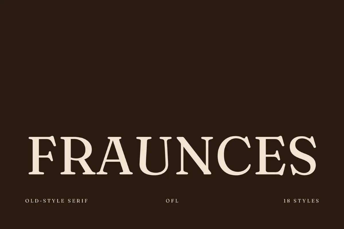 Fraunces - Free Display Font Family