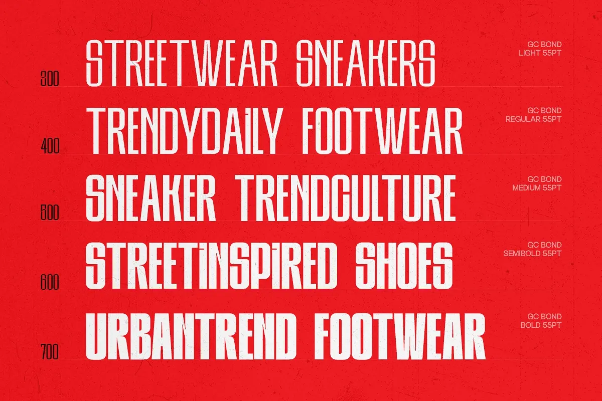 GC Bond - Inktrap Condensed Font