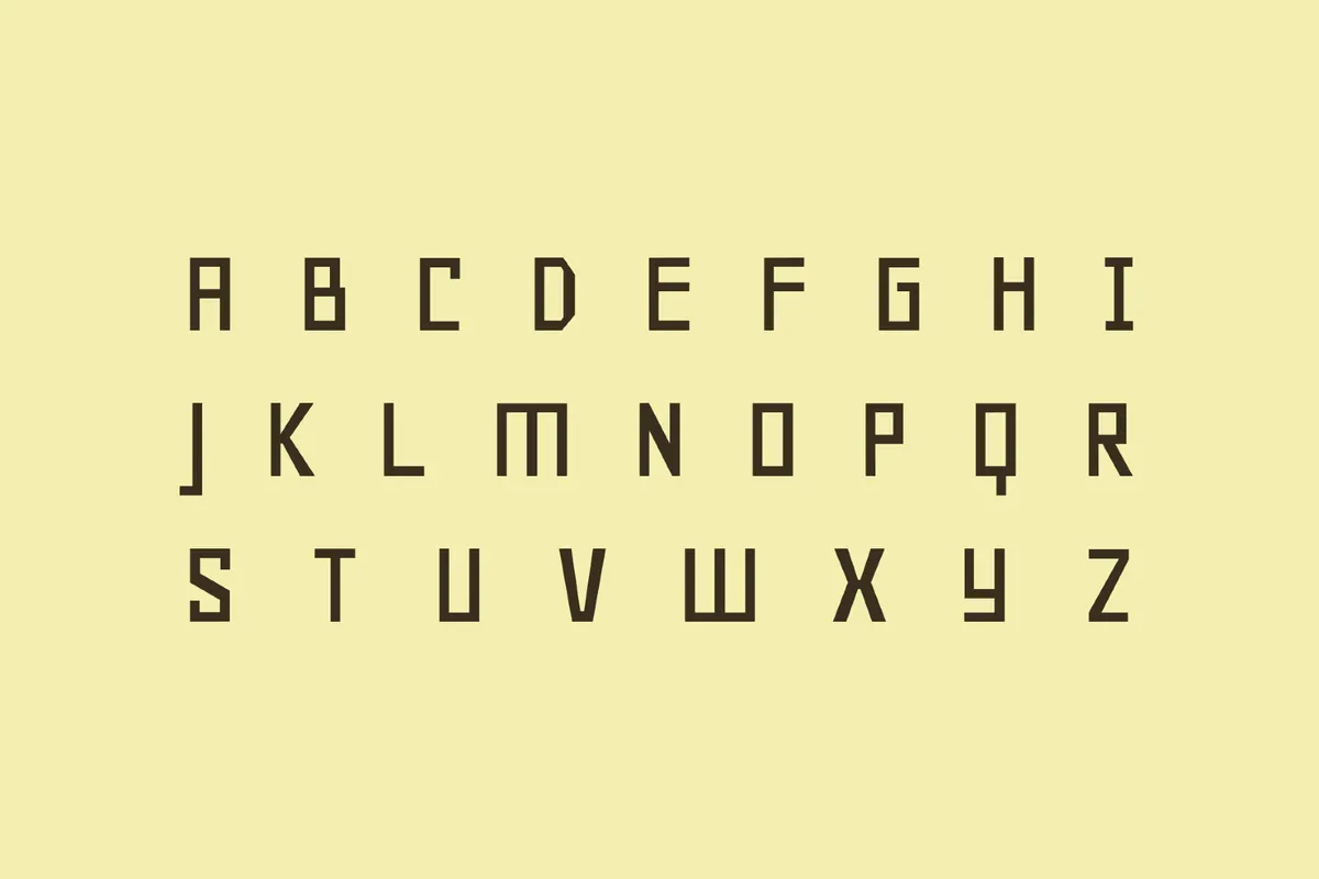 Geo 90s Techno Font
