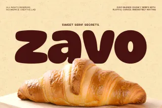 Zavo Sans – Playful Food Branding Font