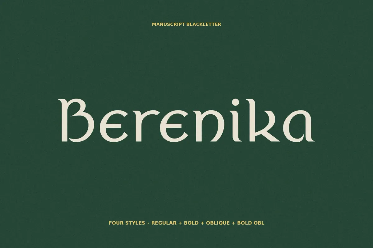 Berenika - Celtic Font Family
