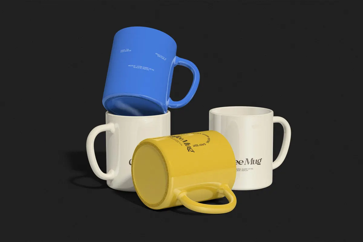 Ceramic Coffee Mug Mockup