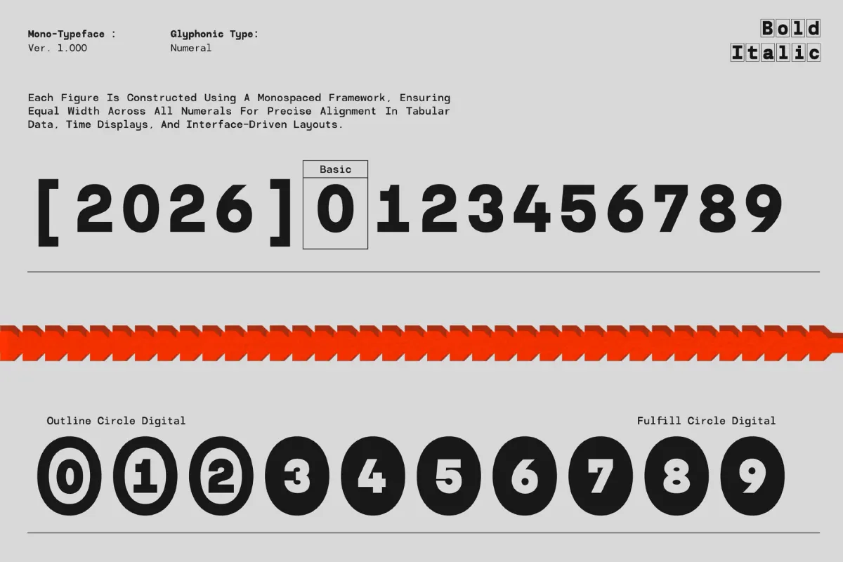 GC Monoglitch — Bold Tech Monospace Font