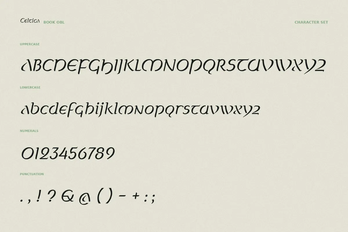 Celtica - Fantasy Font Family