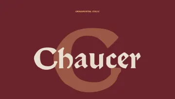 Chaucer - Medieval Book Font