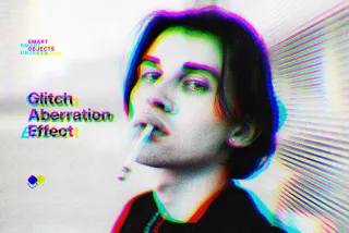 Glitch Aberration Photo Effect