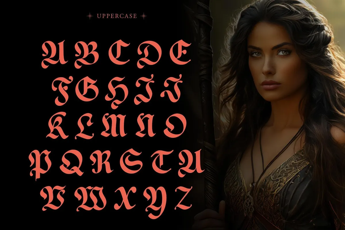 NCL Basefigh —  Rounded Blackletter Font