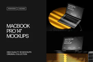 Macbook Pro 14" Mockups