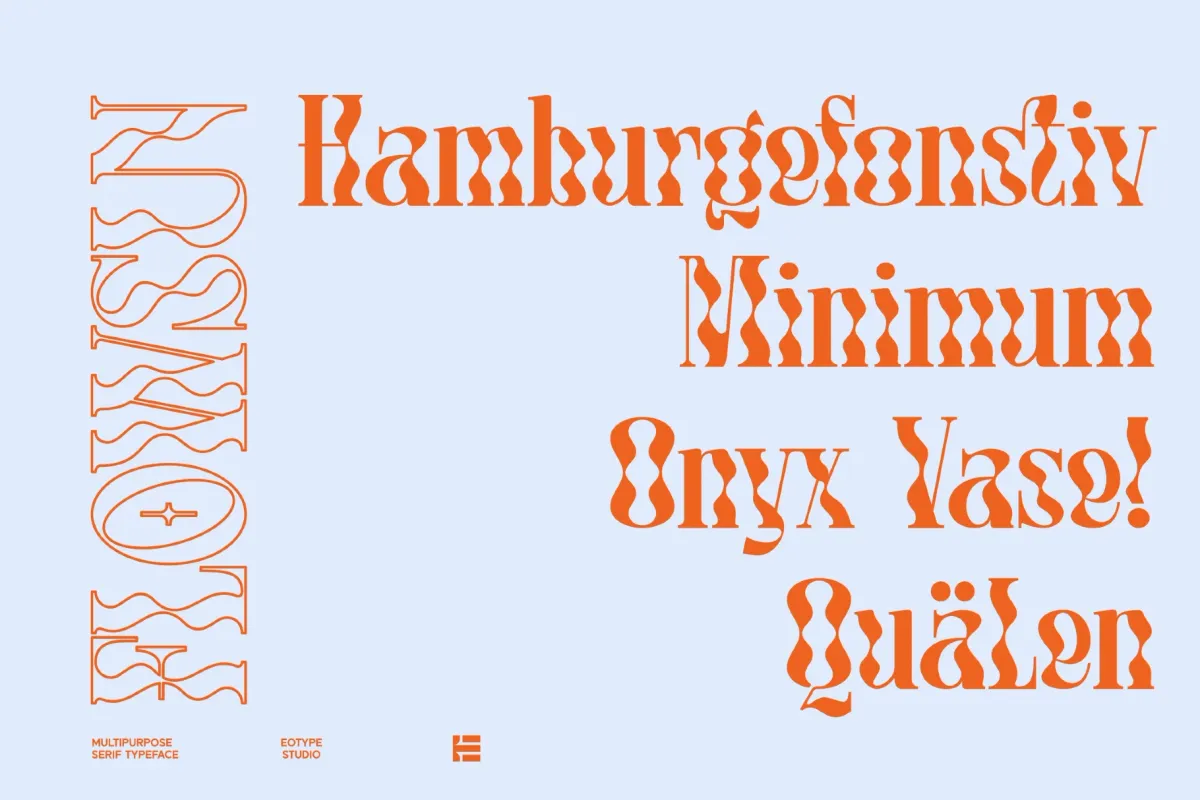 Flowsun - Psychedelic Groovy Serif Font