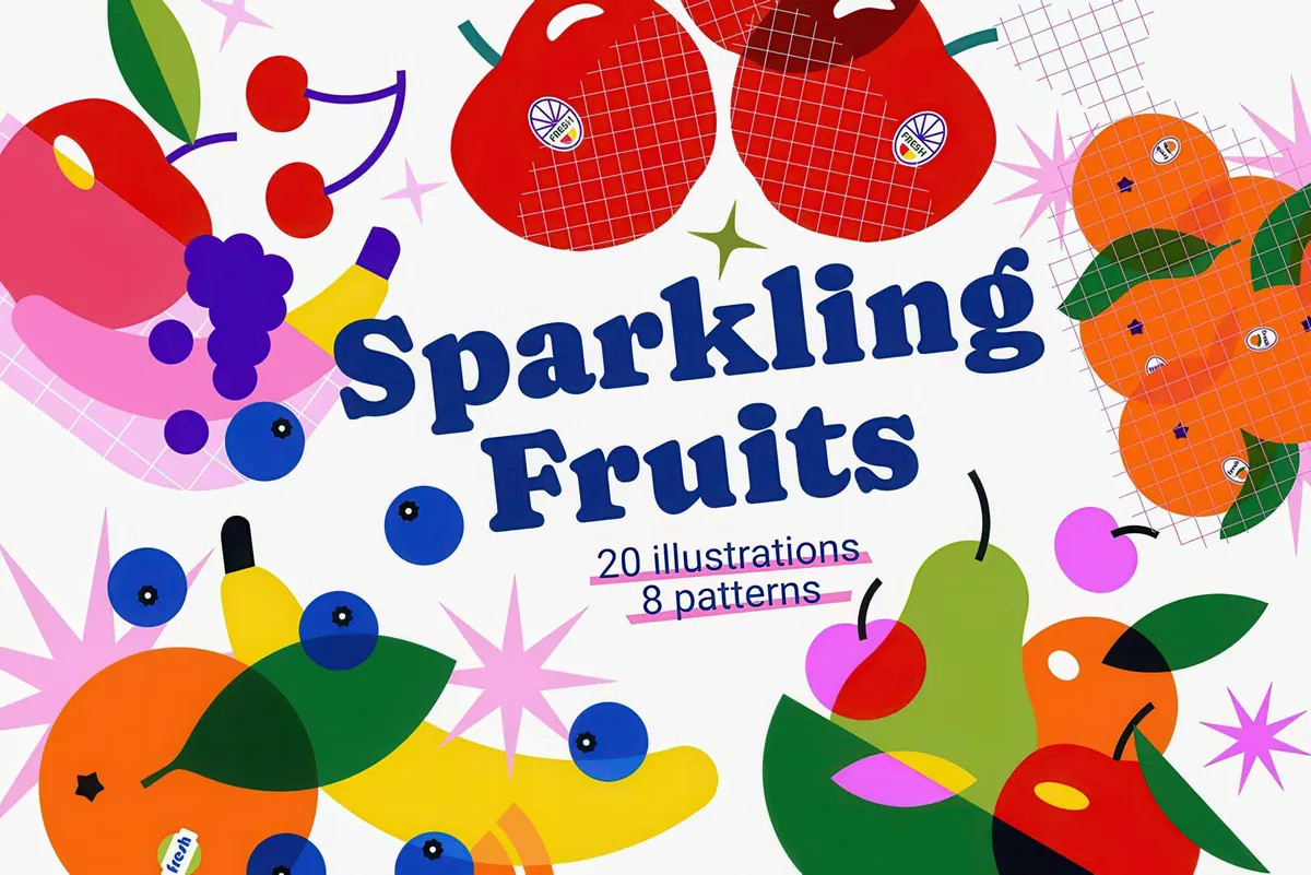 Fruits Illustrations & Patterns