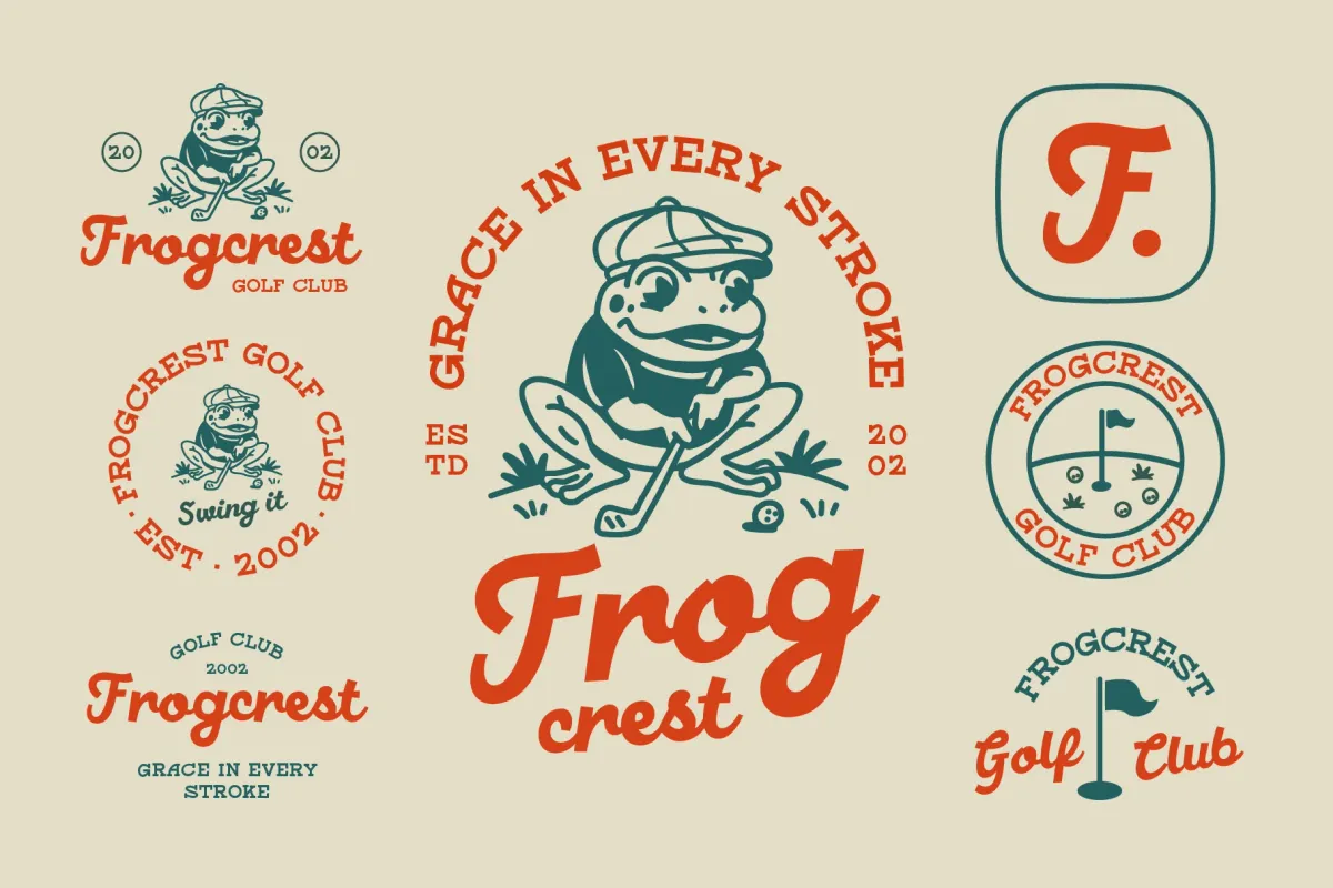 Retro Golf Club Mascot Bundle