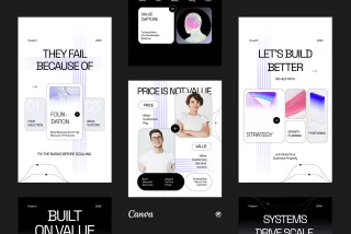 Business Market Value Instagram - CANVA Template