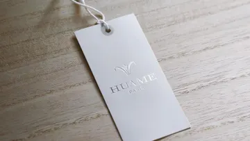 Vertical Clothing Tag Mockup
