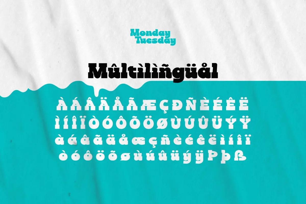 Monday Tuesday - Retro Cartoon Font