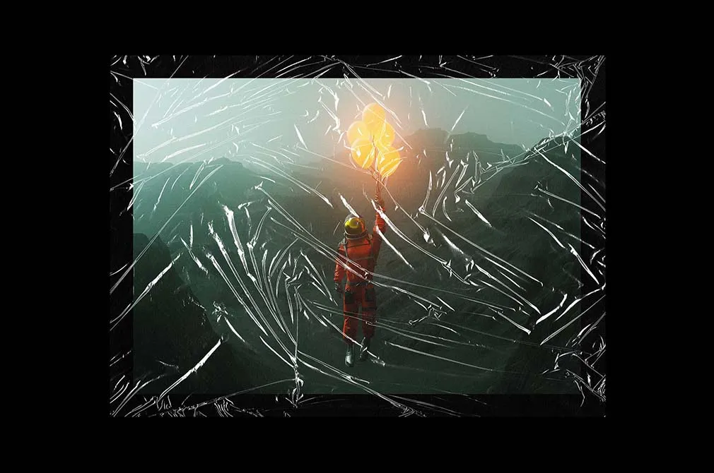 Plastic Wrap A4 Overlay