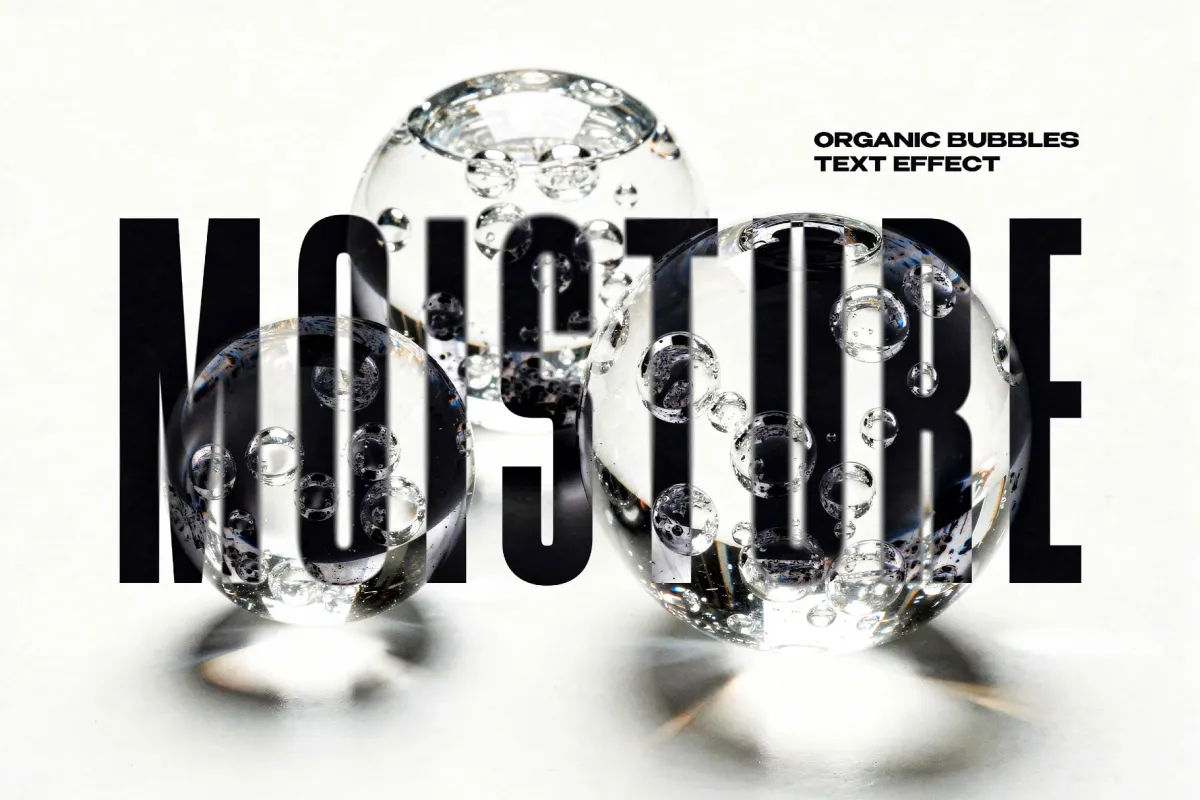 Organic Bubble Text Effect