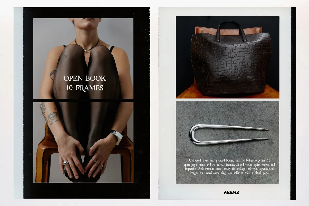 Open Book Paper Scans & Frames