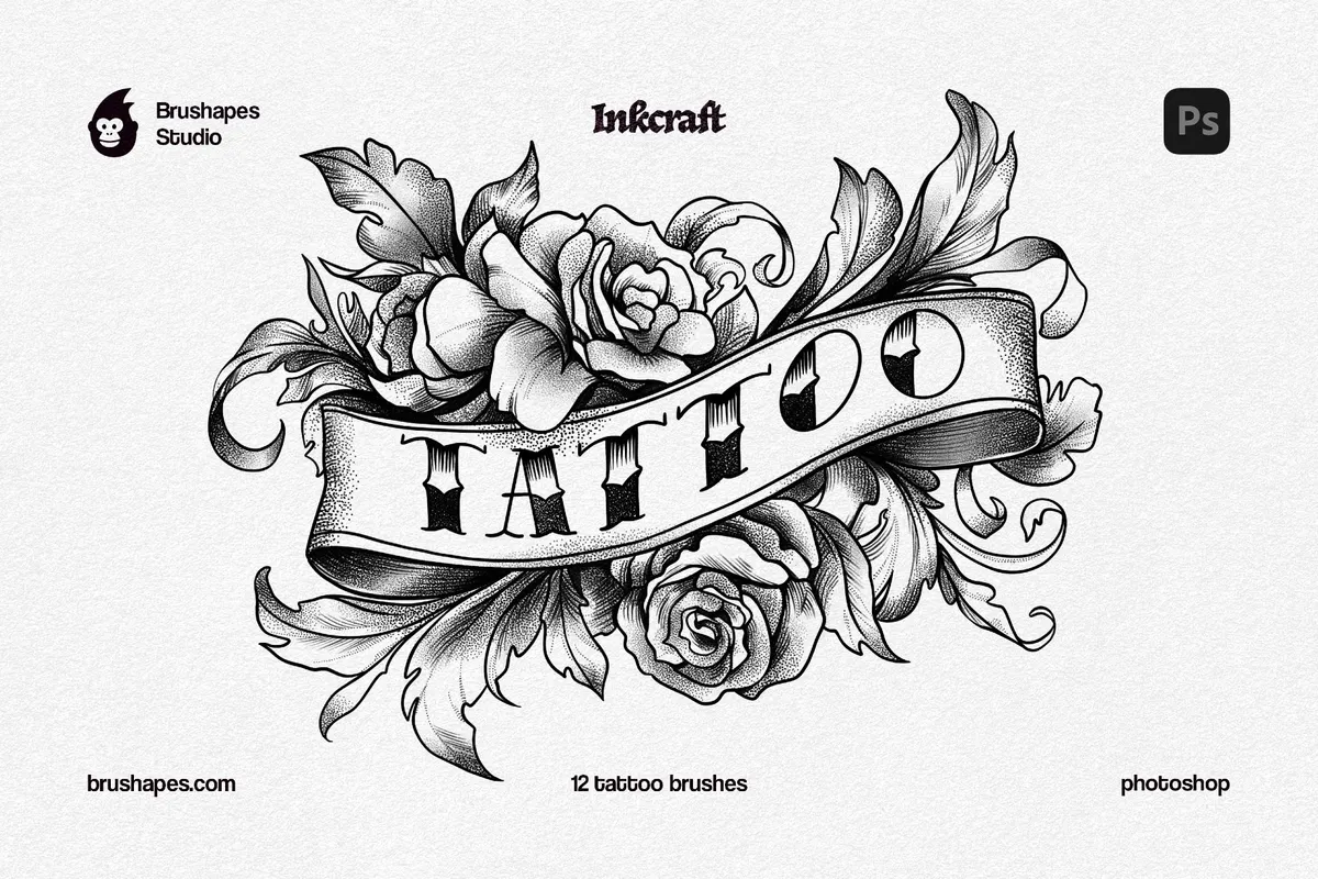 Tattoo Art Photoshop Brushes