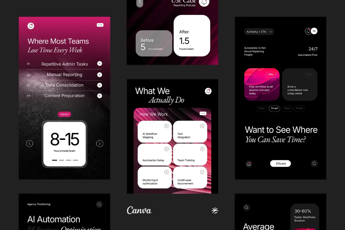 AI Services Instagram Template Pack for Canva