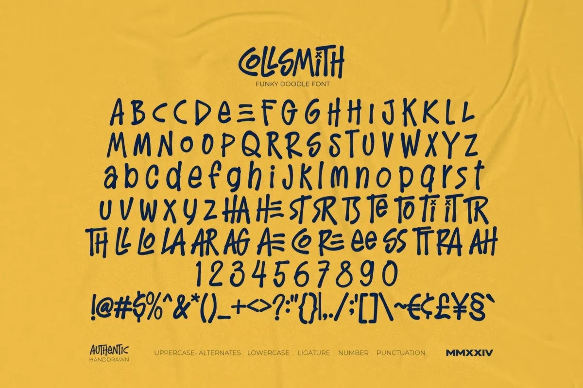 Collsmith — Funky Doodle Font