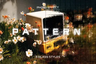 Pattern Glass Photo Effect
