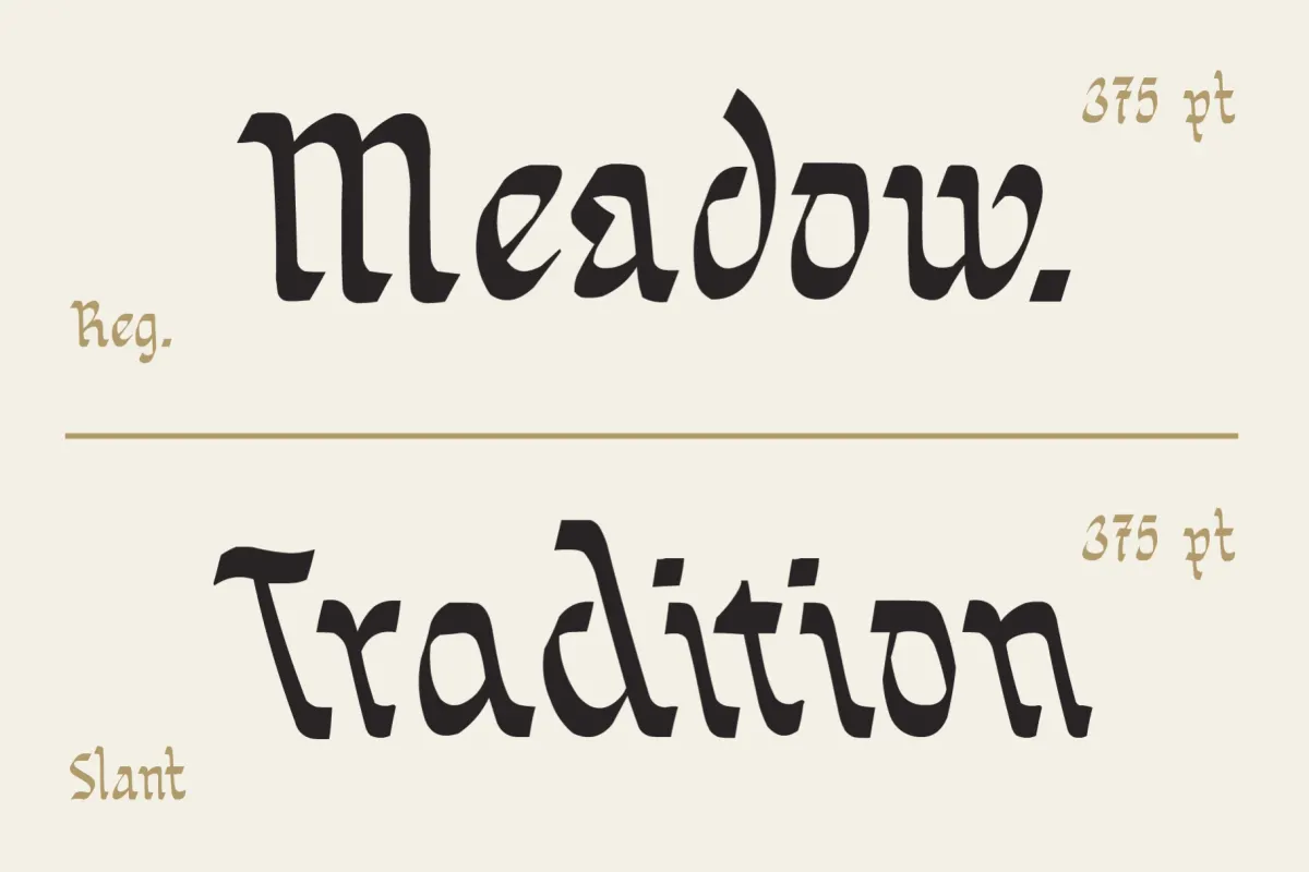 Sortvane - Handcrafted Blackletter Display Font