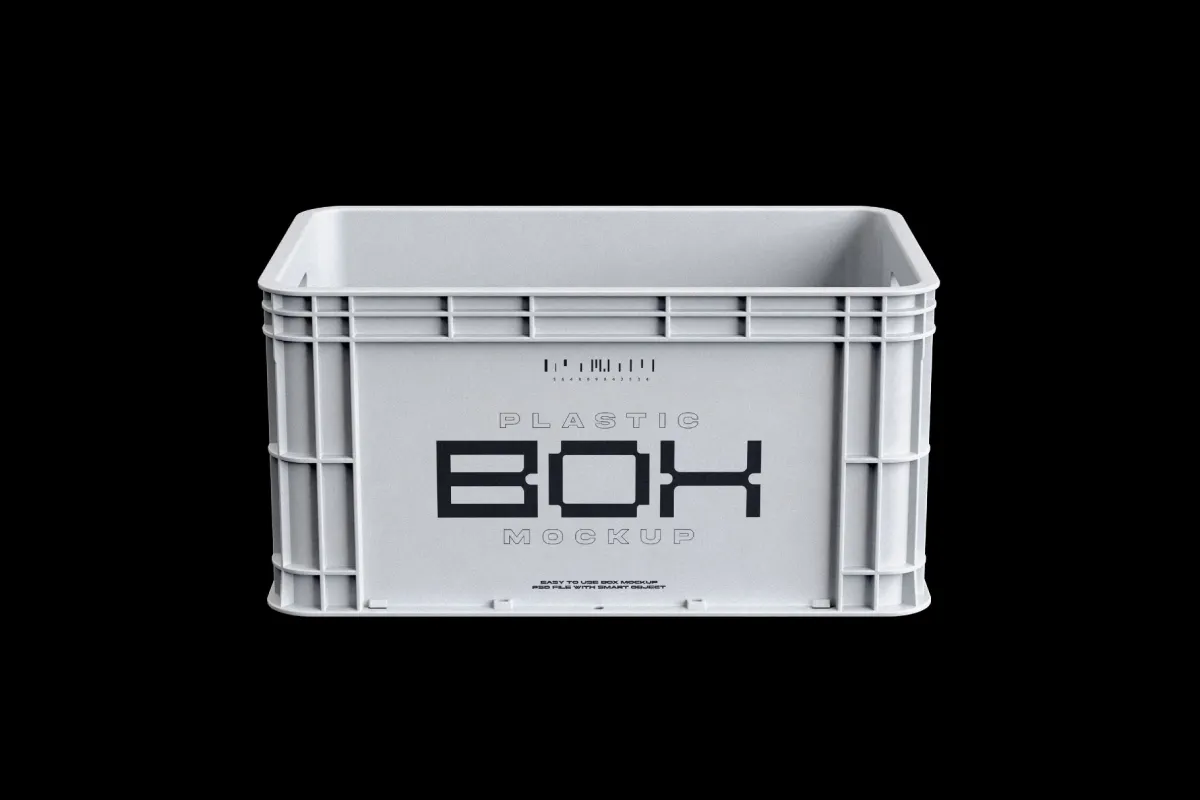 Storage Plastic Box Mockup