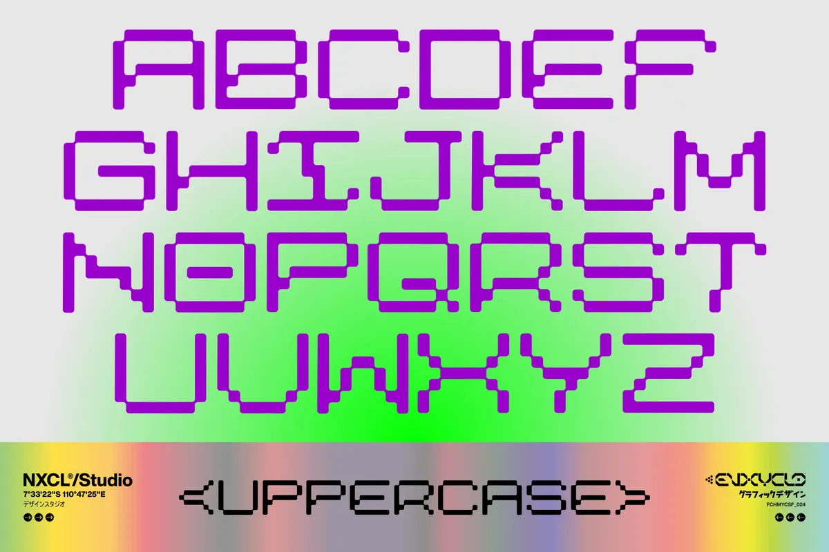 Cosmanex - Futuristic Pixel Font Family