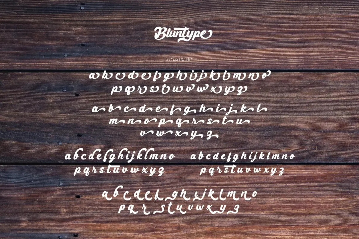 Bluntype - Barbershop Font