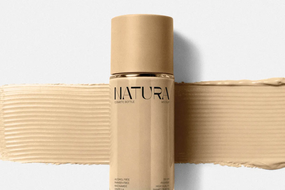 Cosmetic Cream Bottle Mockup