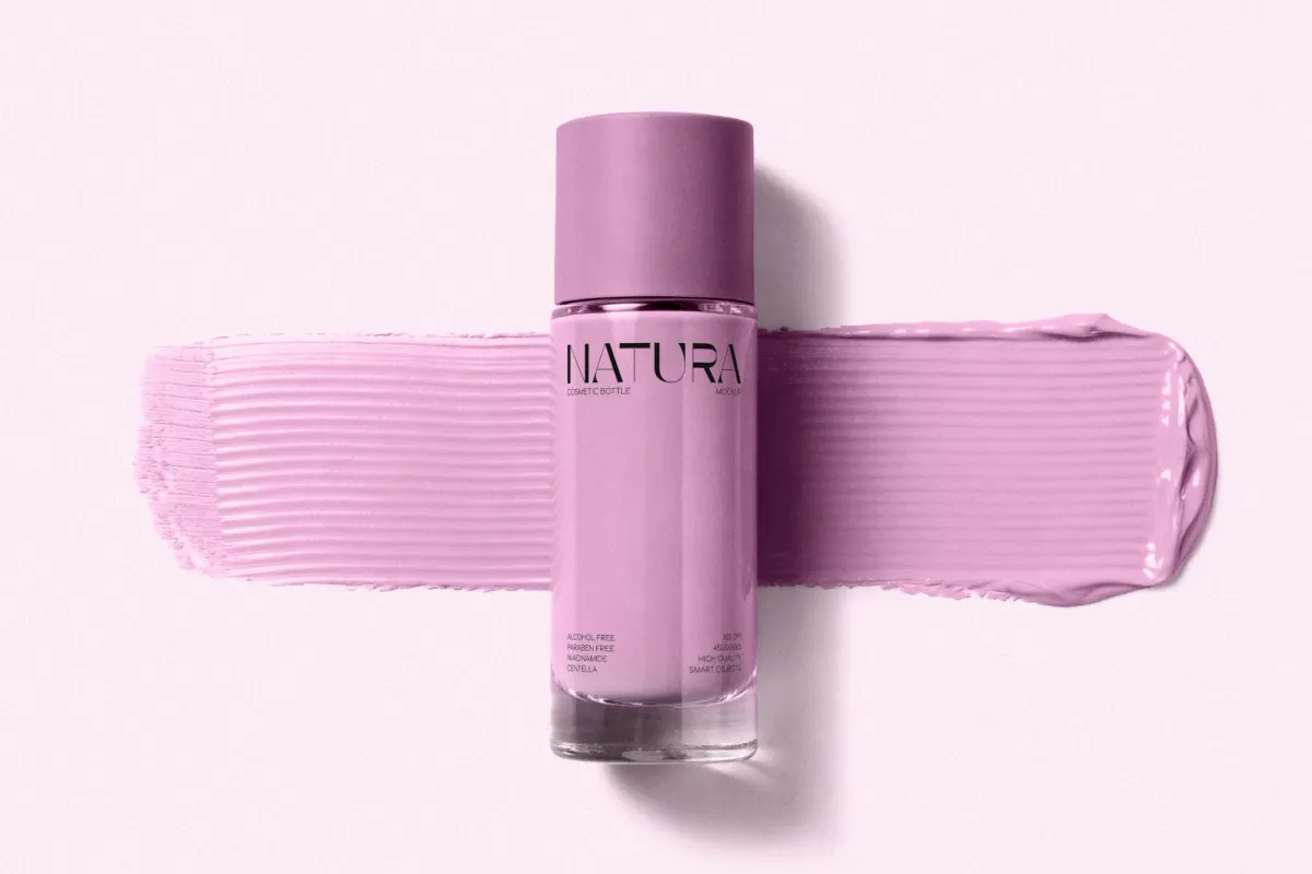 Cosmetic Cream Bottle Mockup