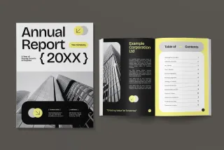 Business Annual Report Book