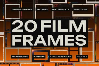 20 Film Frames Overlays