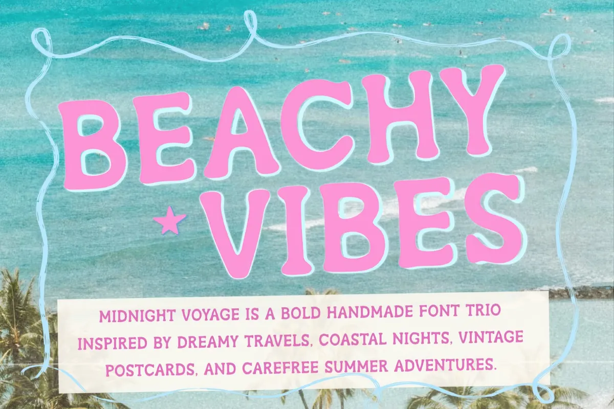 Midnight Voyage Font Trio
