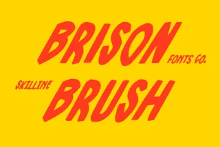 SFC Brison Brush - Vintage Display Font
