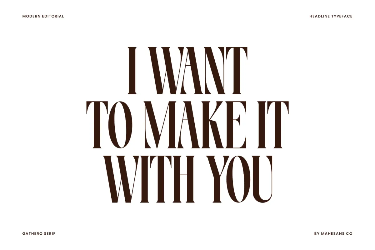 Gathero – Luxury Display Serif Font