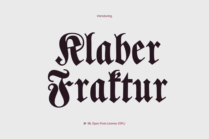 Klaber Fraktur Font