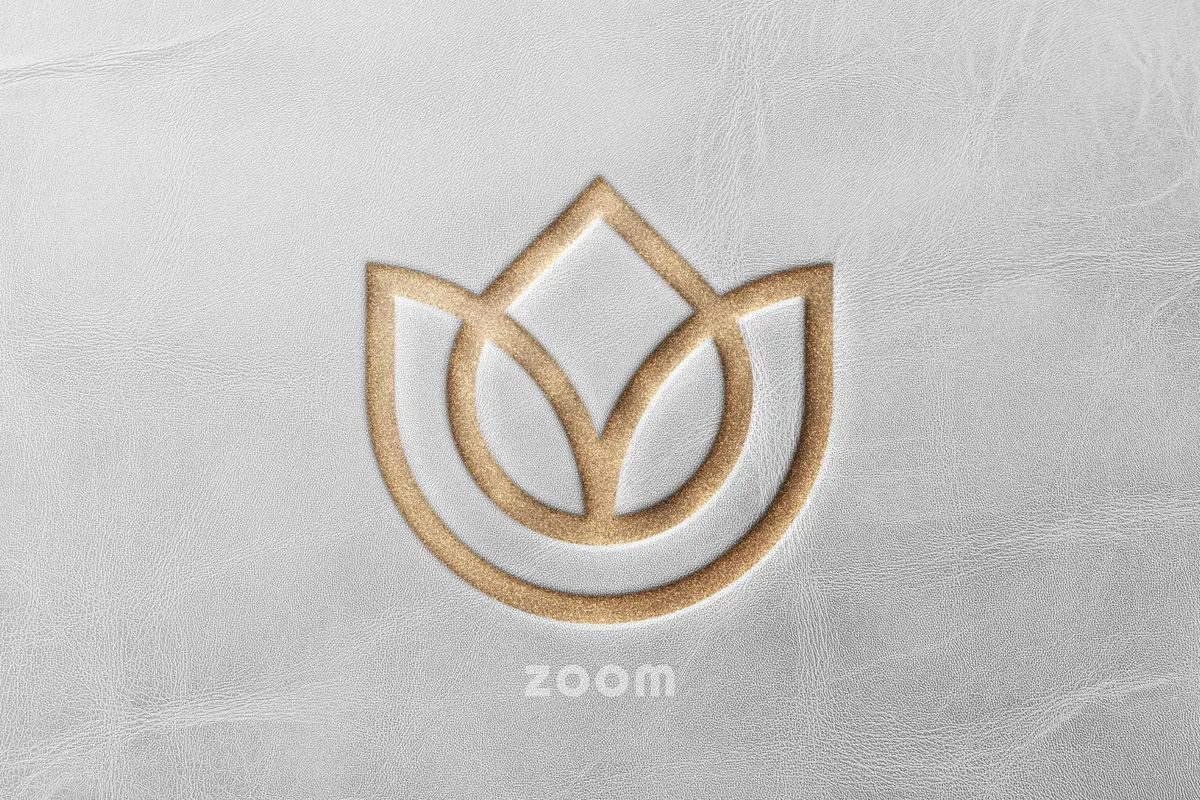 Leather Pressed Text & Logo Mockup