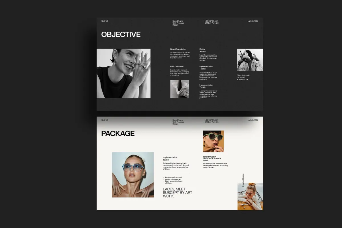 UNIK | Proposal Presentation Template