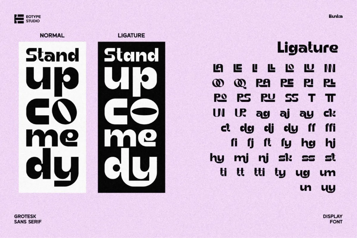 Bunka - Grotesk Sans Serif Font
