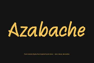 Azabache - Decorative Dot Font