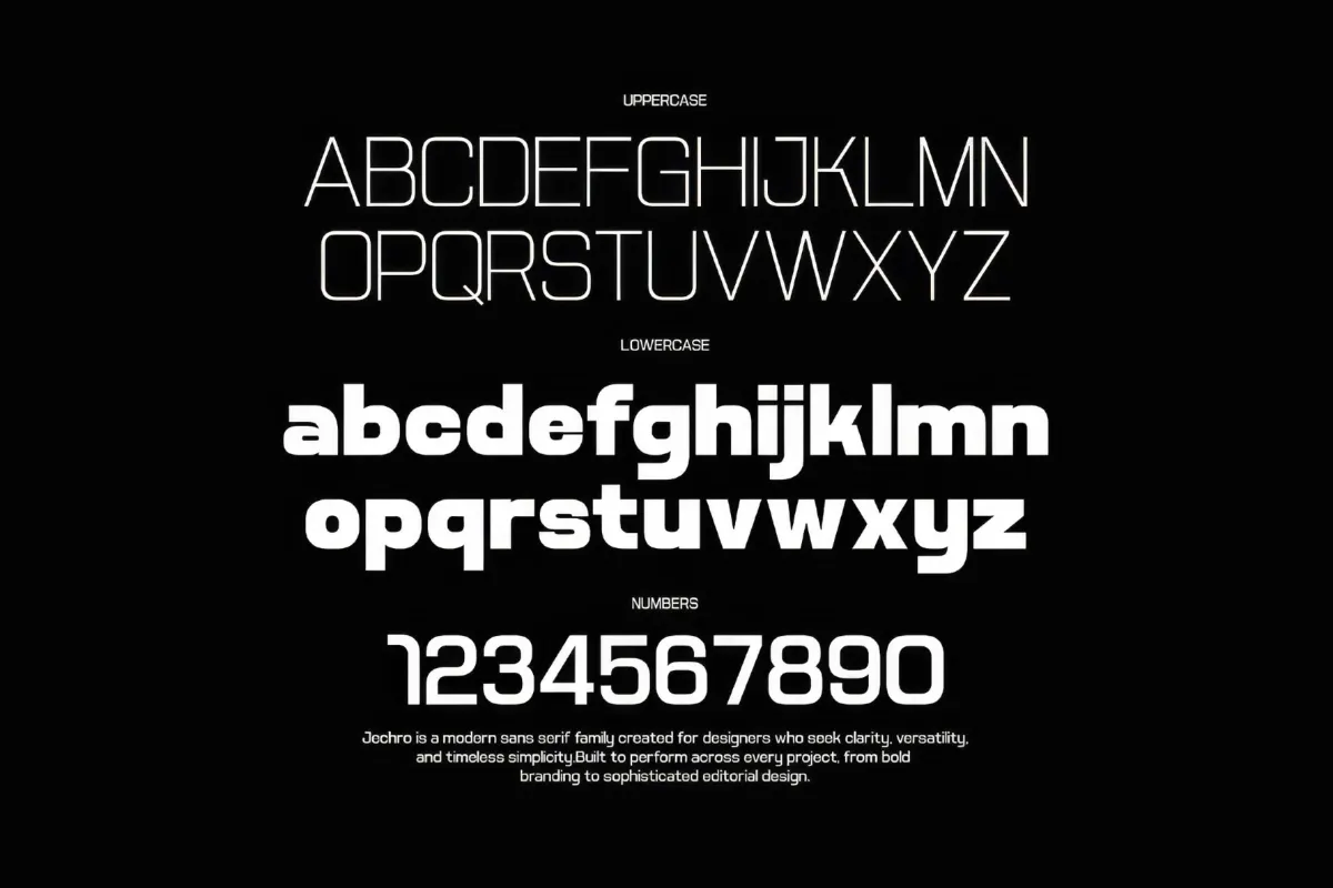 Jechro - Geometric Sans Serif Family