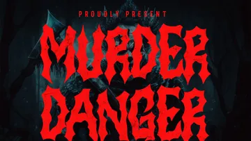 Murder Danger — Horror Font