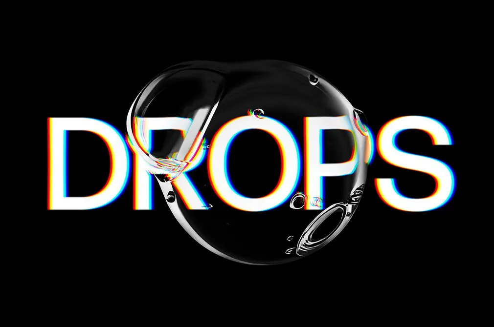 Water Drops Text Effect
