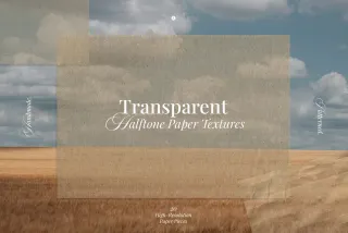 Transparent Halftone Paper Textures Collection