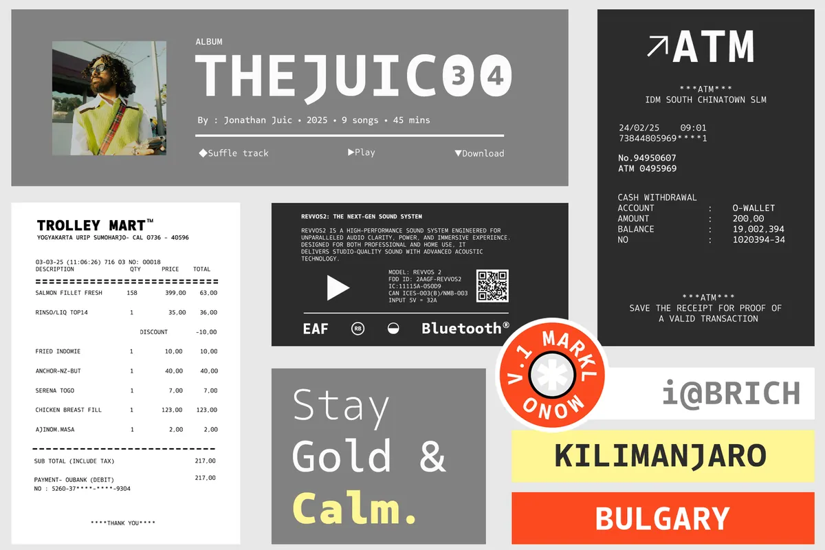 Markl Mono - Typewriter Style Sans Font